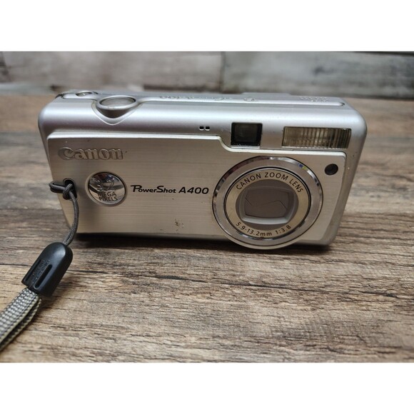 Canon Powershot A400 Compact Digital Camera M4560 AA Battery Operation Works!! - Picture 9 of 12